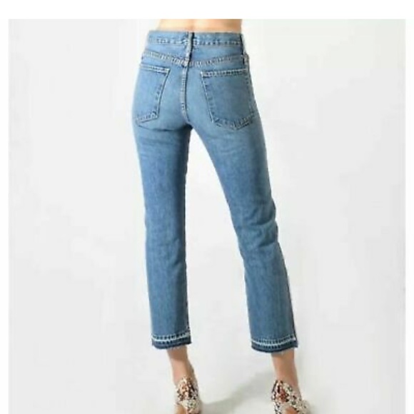 Calvin Rucker Rebel Selvage High Vintage Straight 100% Cotton Raw Hem Jeans 27 - Picture 3 of 15